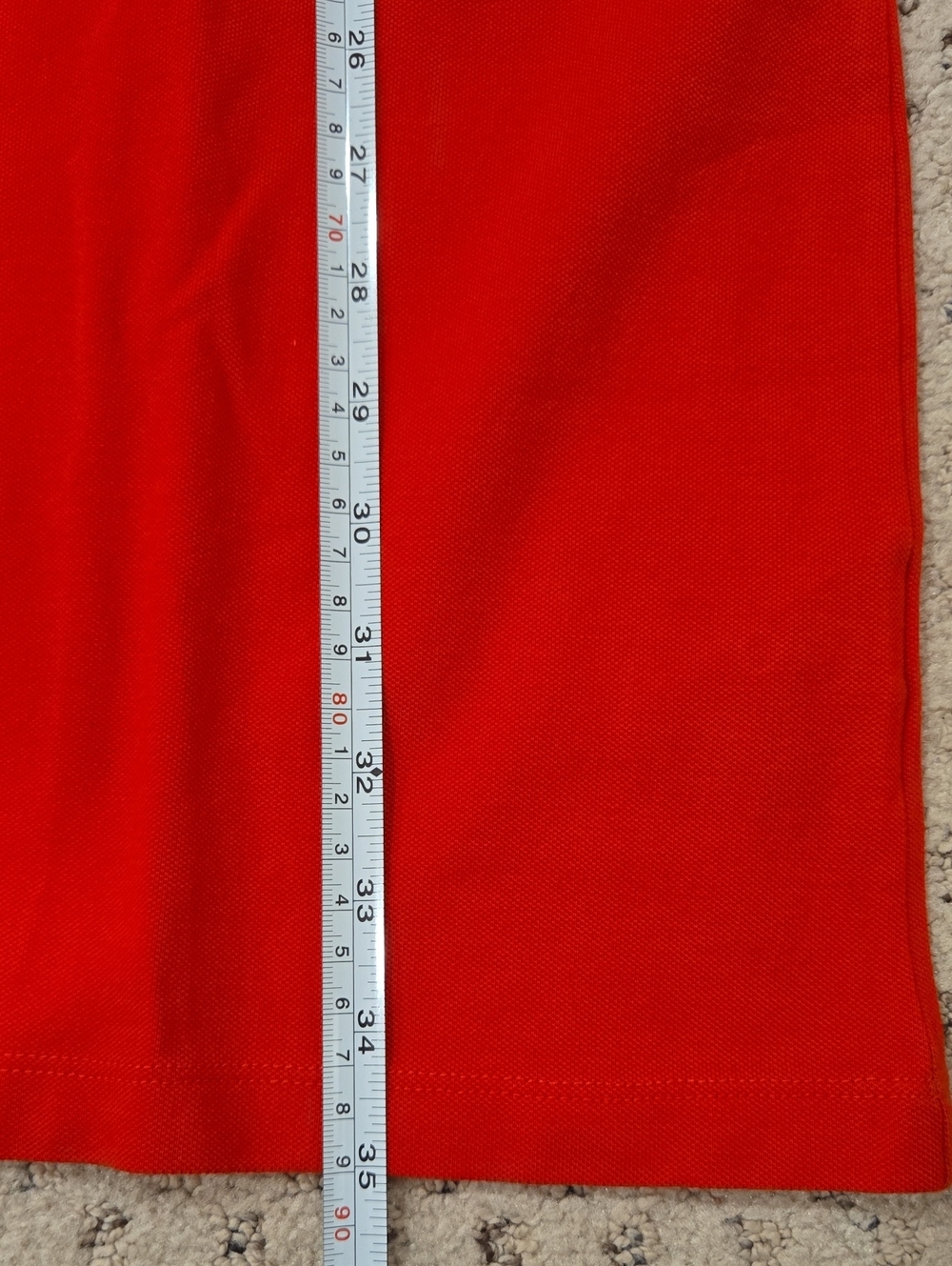 Tommy Hilfiger Red Polo Shirt Dress with Contrasting Collar - Picture 4 of 5